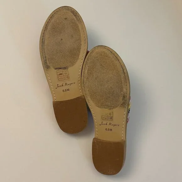 Jack Rogers Jacks Rope Sandals Rainbow Womens Size 6.5 EUC - Picture 8 of 9